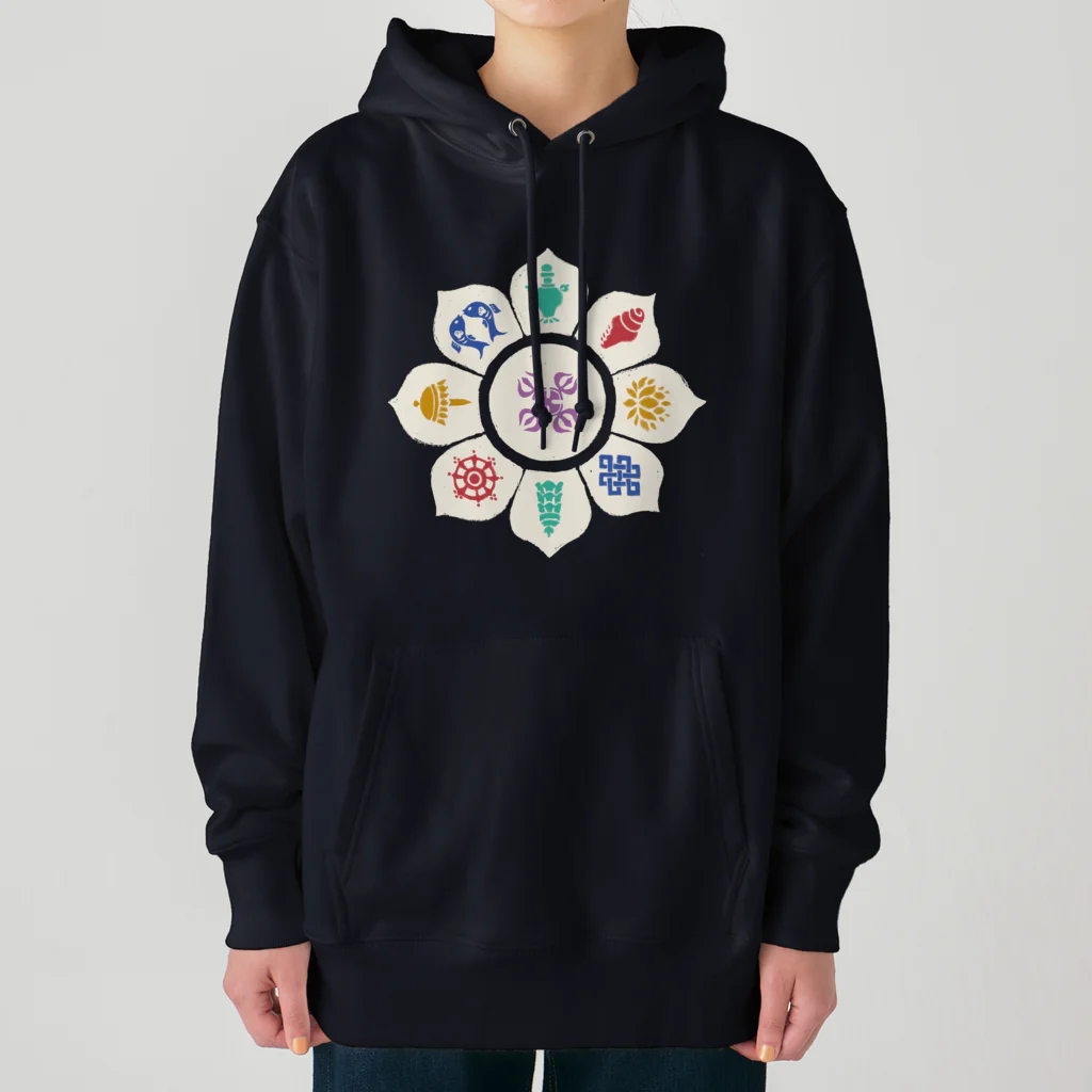 IZANAMI by Akane Yabushitaのチベットの八吉祥（背景透過） Heavyweight Hoodie