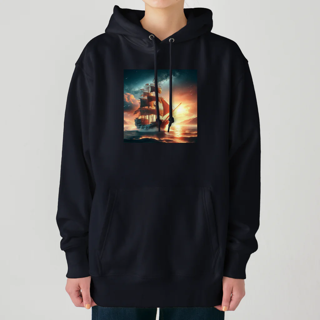 終わらない夢🌈の冒険船🚢✨ Heavyweight Hoodie