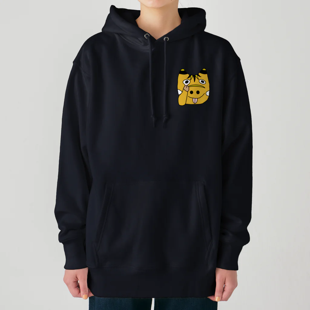 ロジローのあっかんべーこ(黄) Heavyweight Hoodie