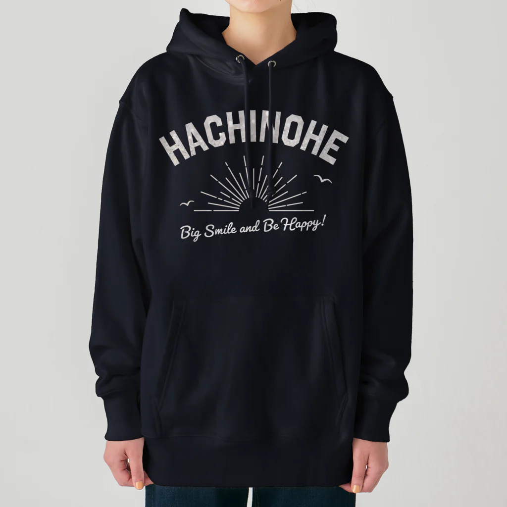 ケイティ企画の八戸ロゴ(シルバーグリッター) Heavyweight Hoodie