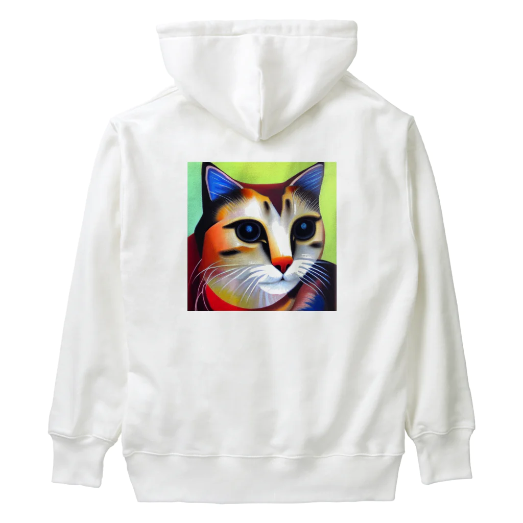 withCatsの真面目すぎてあまりモテないイケメン猫 Heavyweight Hoodie