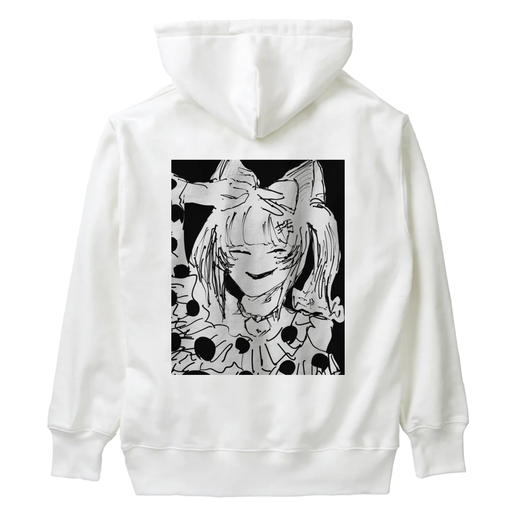 おコメ🌾の糸目ノ猫耳オンナ・パーカー Heavyweight Hoodie