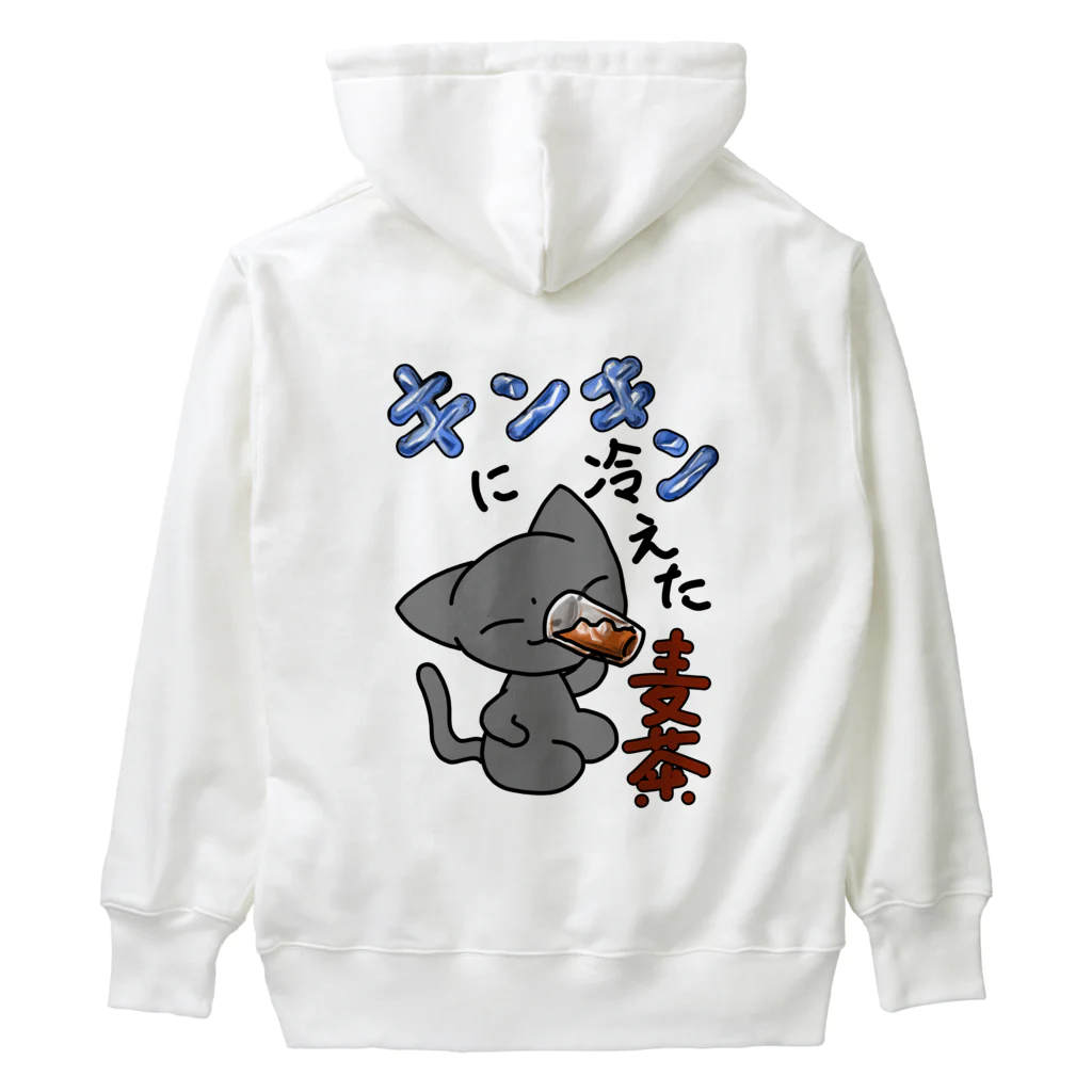 もんたろう本舗の正座ねこ麦茶 Heavyweight Hoodie