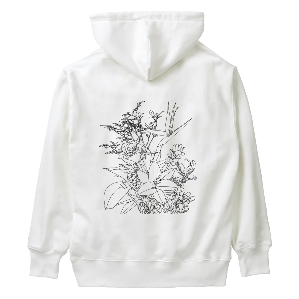 J's egg gardenの植物シリーズ　花束 Heavyweight Hoodie