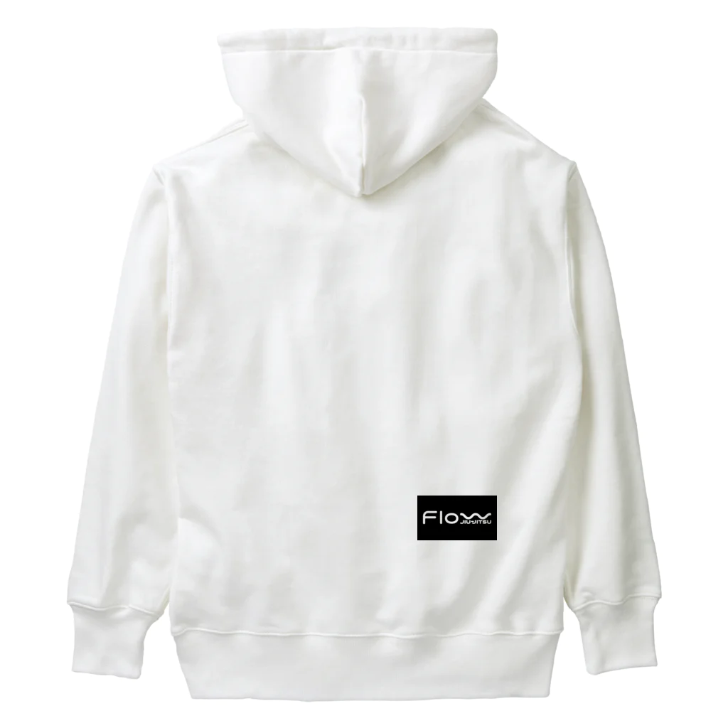 フロー柔術ネットショップのフロー柔術黒長方形ロゴ Heavyweight Hoodie