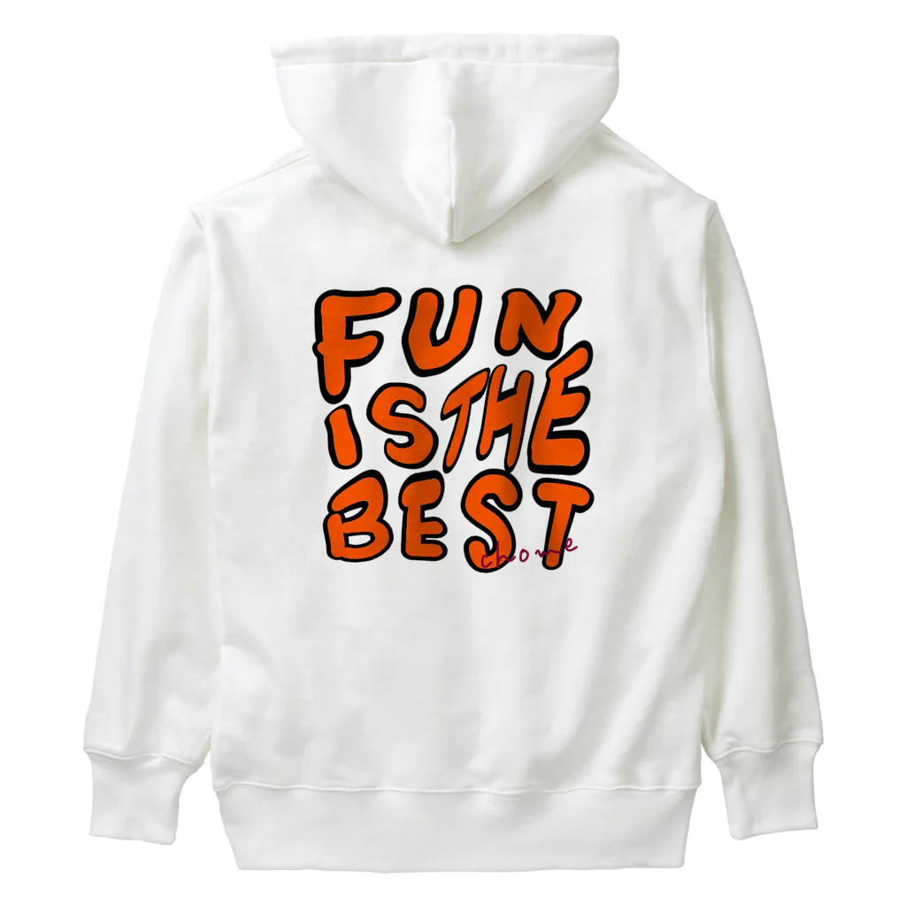 CHOMEのFUN IS THE BEST・オレンジ Heavyweight Hoodie