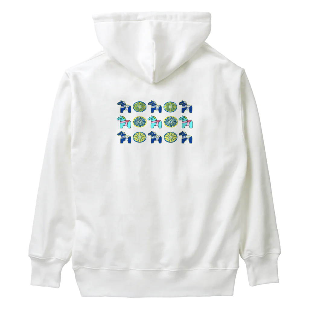 たま屋のダーラナホース　蒼、空色 Heavyweight Hoodie