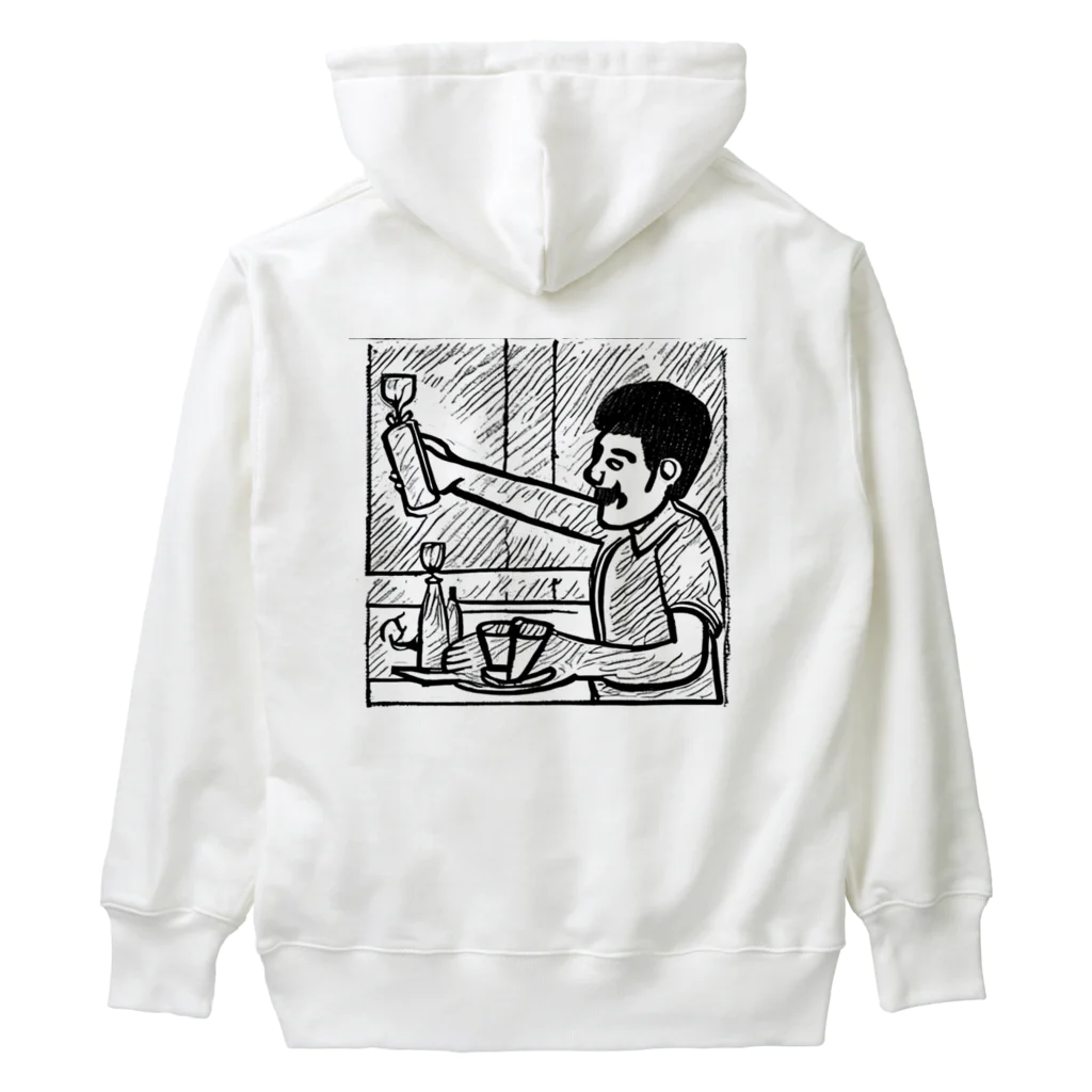 ゴールドビアのline drawing Hoodie,Type-a Heavyweight Hoodie