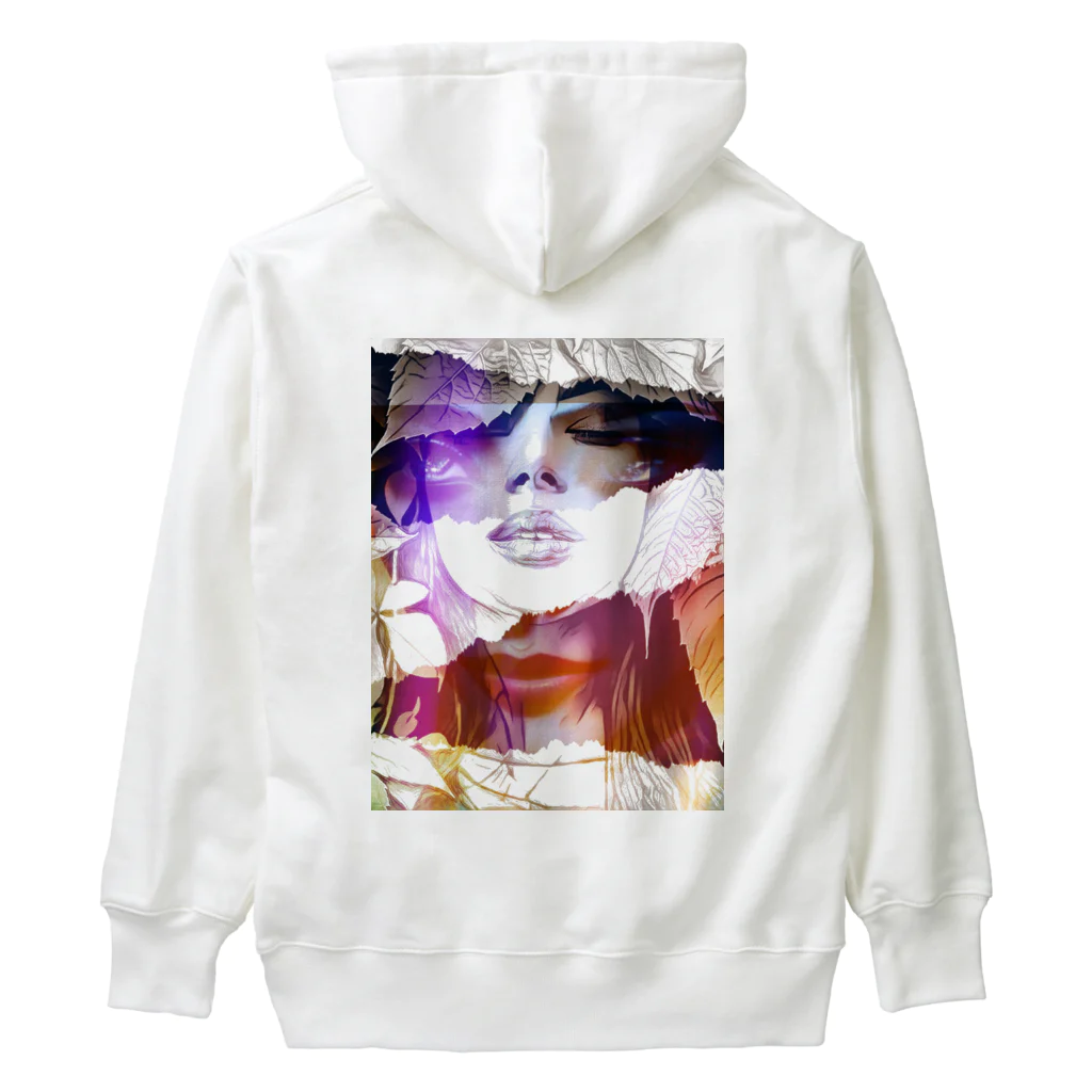 💖宇宙整体♪🌈♪こころからだチャンネル♪💖のuniversal Princess Leaf under the face Heavyweight Hoodie