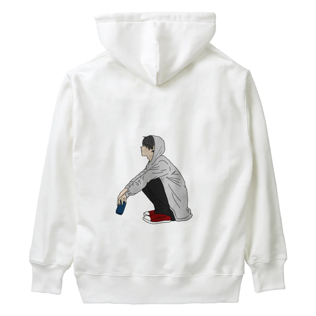 kokeshi_colorのやる気なさ男くん Heavyweight Hoodie