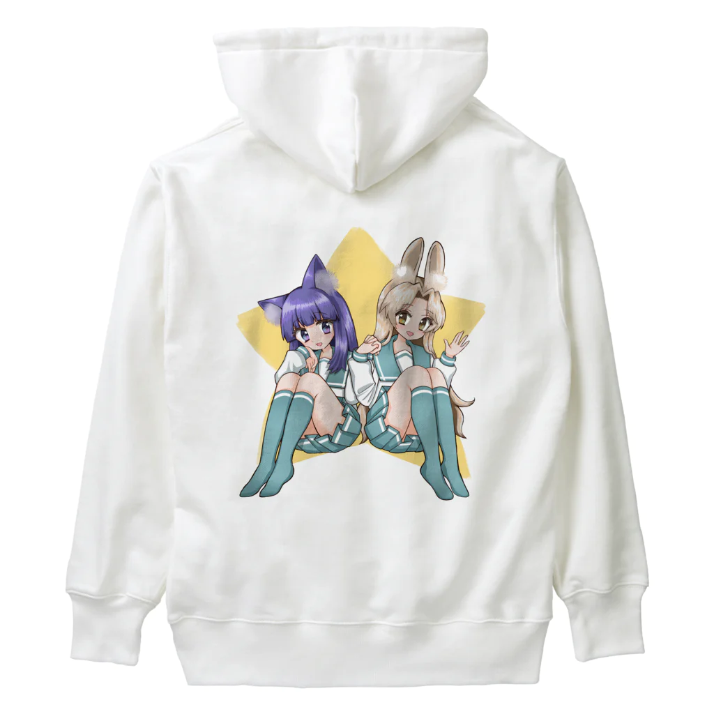 エビフライの使者のねこ&うさぎ Heavyweight Hoodie