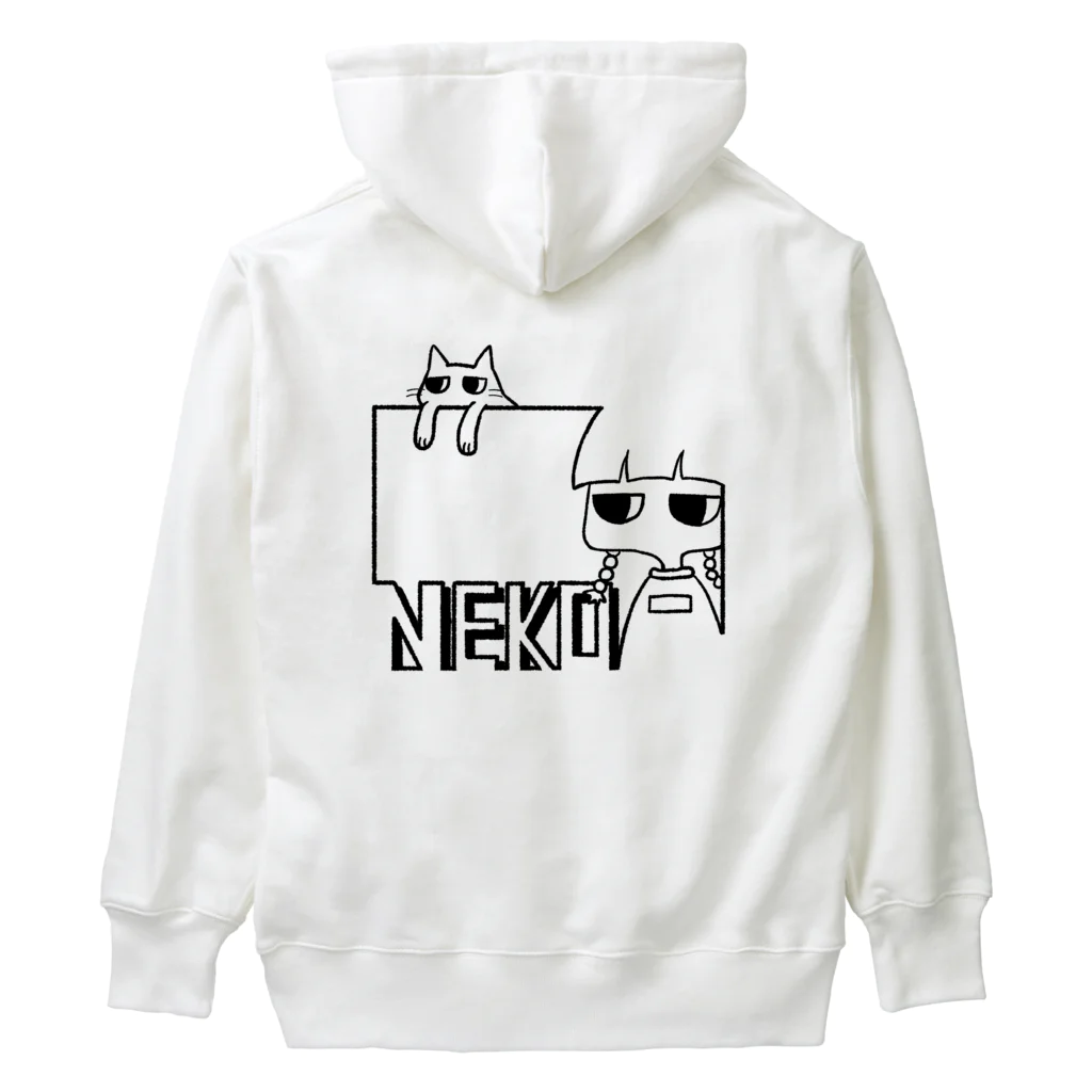 オカ氏のNEKO-Girl Black Heavyweight Hoodie