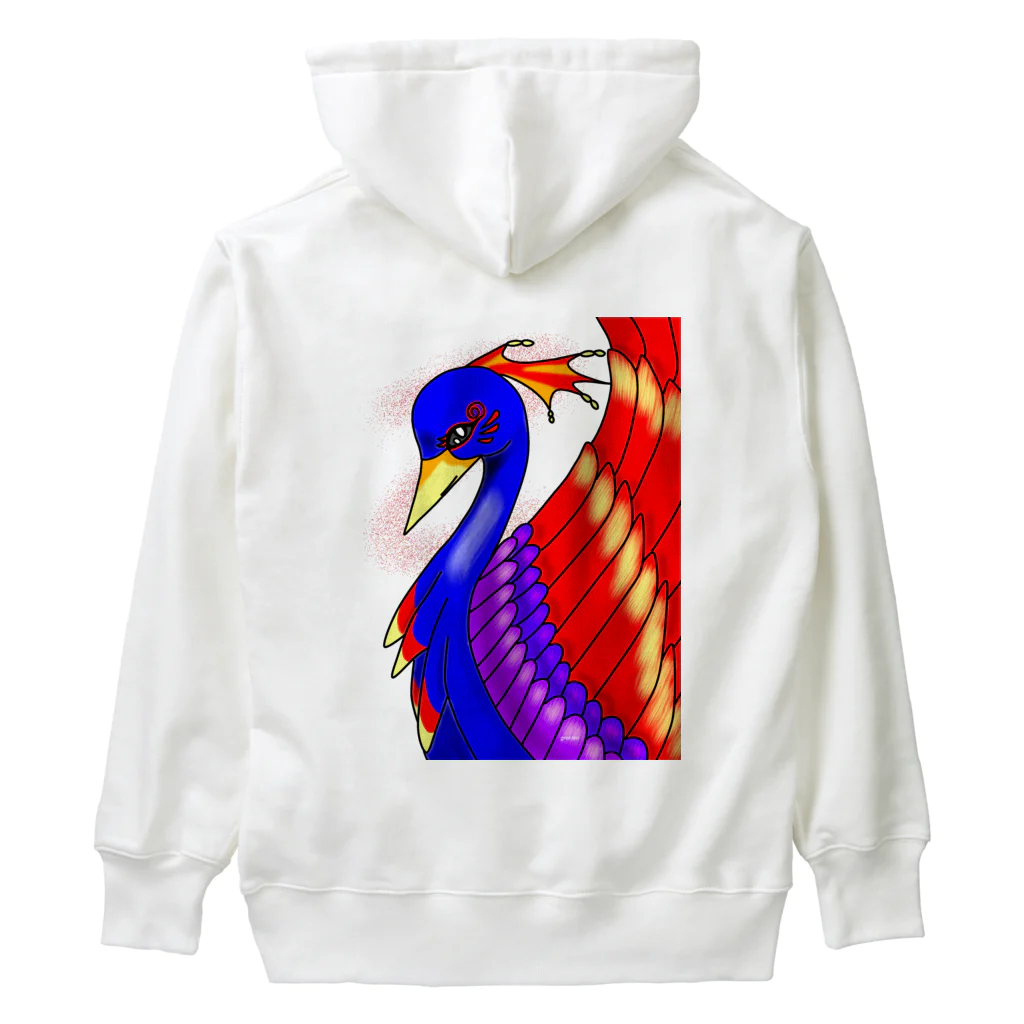 greetenの不死鳥アート  幻想世界 Heavyweight Hoodie