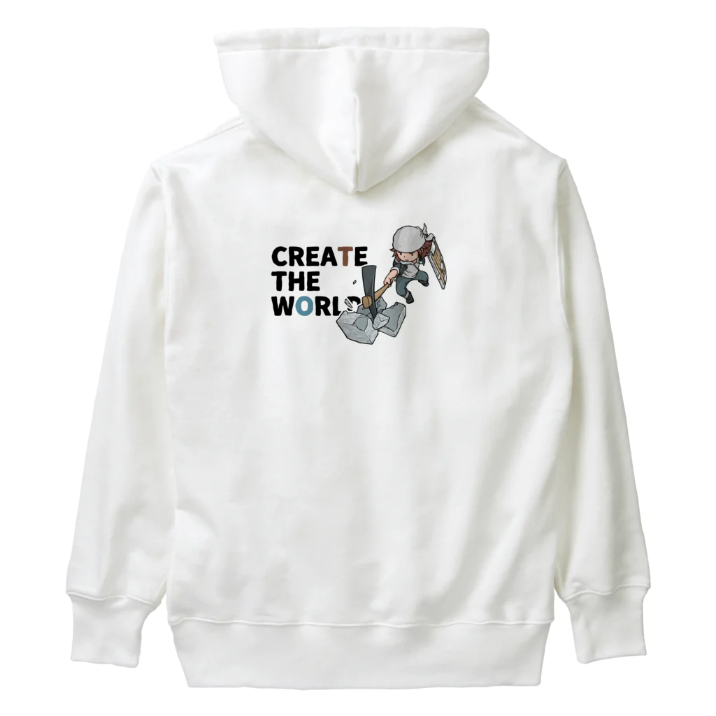 mocchi’s workshopのCREATE THE WORLD ヘビーウェイトパーカー