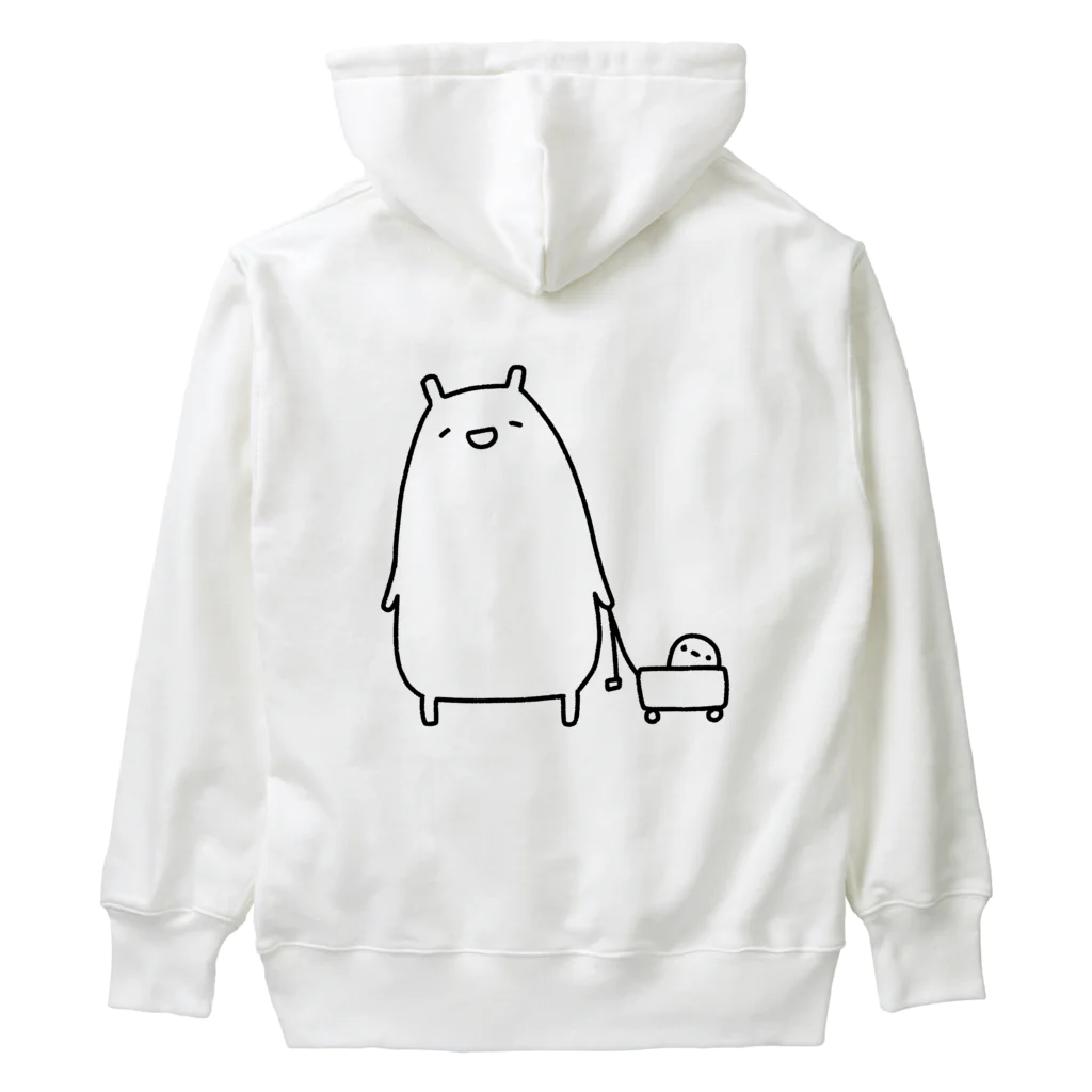 うさやのお散歩をするかわいいねこ Heavyweight Hoodie