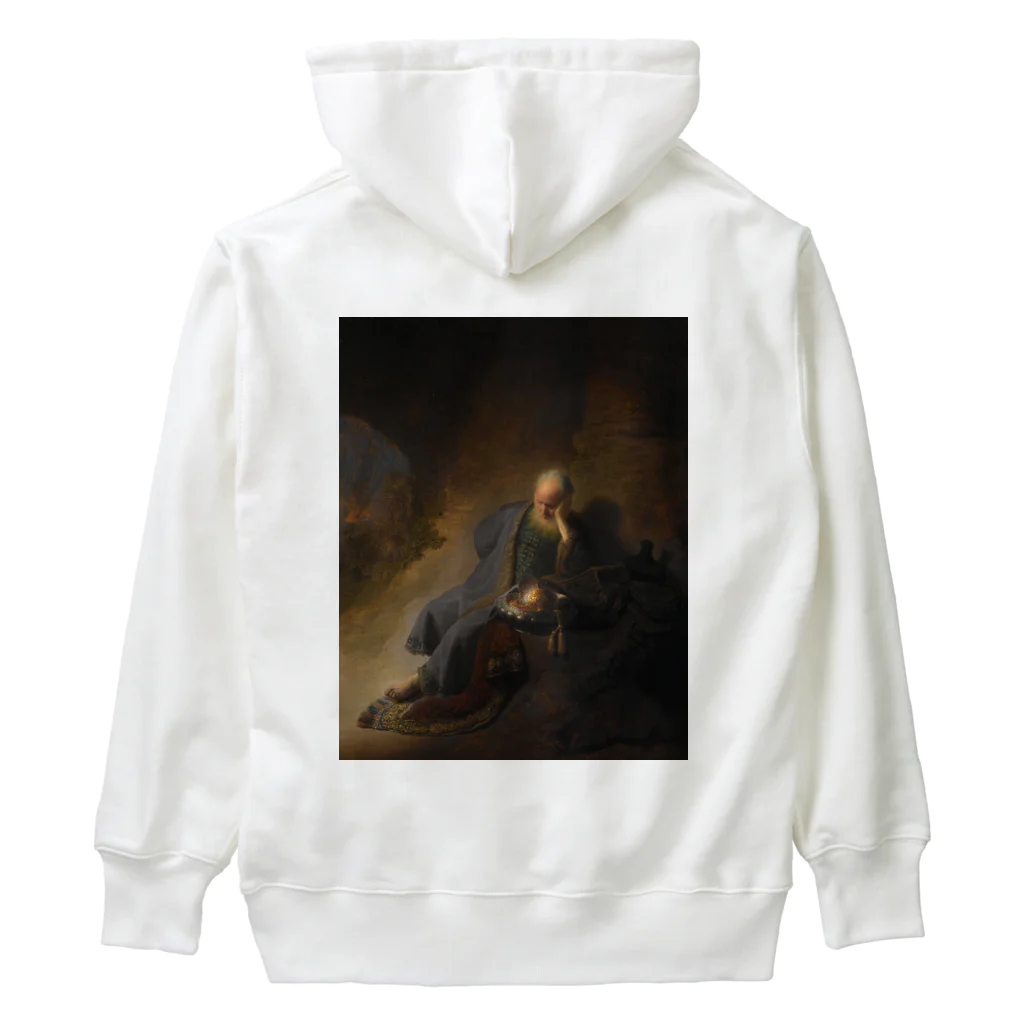 世界美術商店のエルサレムの滅亡を嘆くエレミヤ /  Jeremiah Lamenting the Destruction of Jerusalem Heavyweight Hoodie