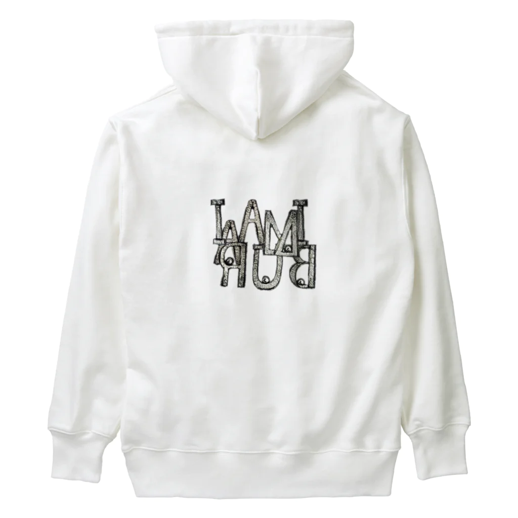 IMABURAIの煌めくミラー文字 Heavyweight Hoodie