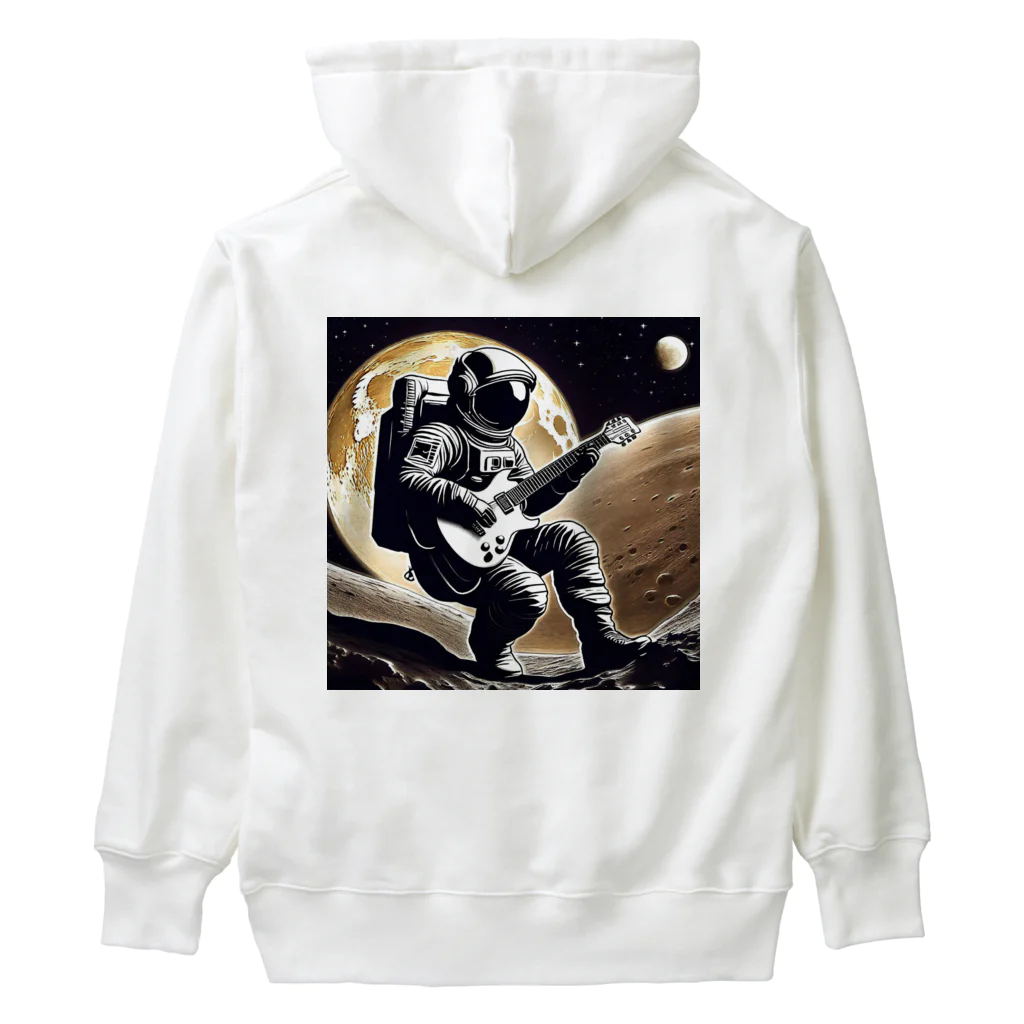 宇宙開発デザイン科の月面のギタリスト Heavyweight Hoodie