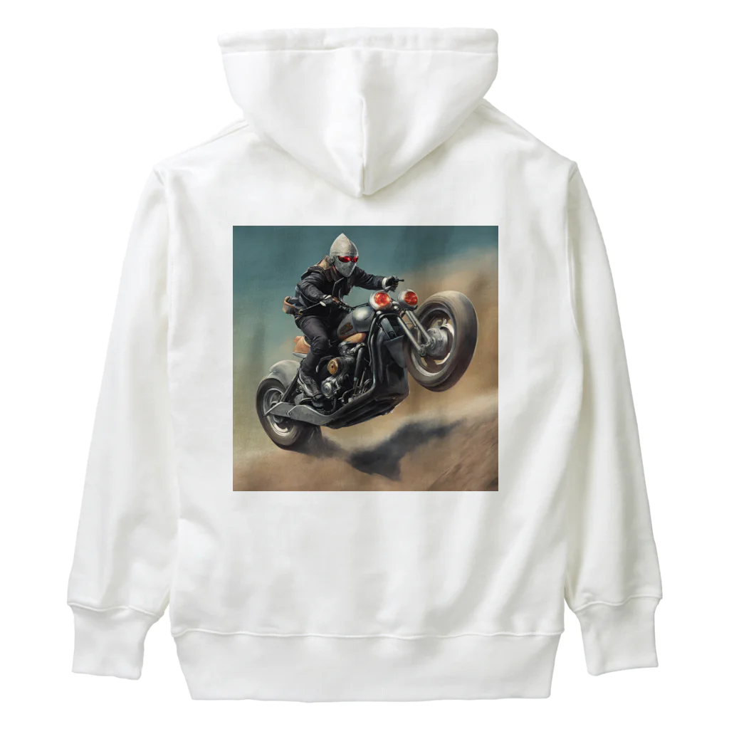 Yamapの仮面のバイク乗り Heavyweight Hoodie