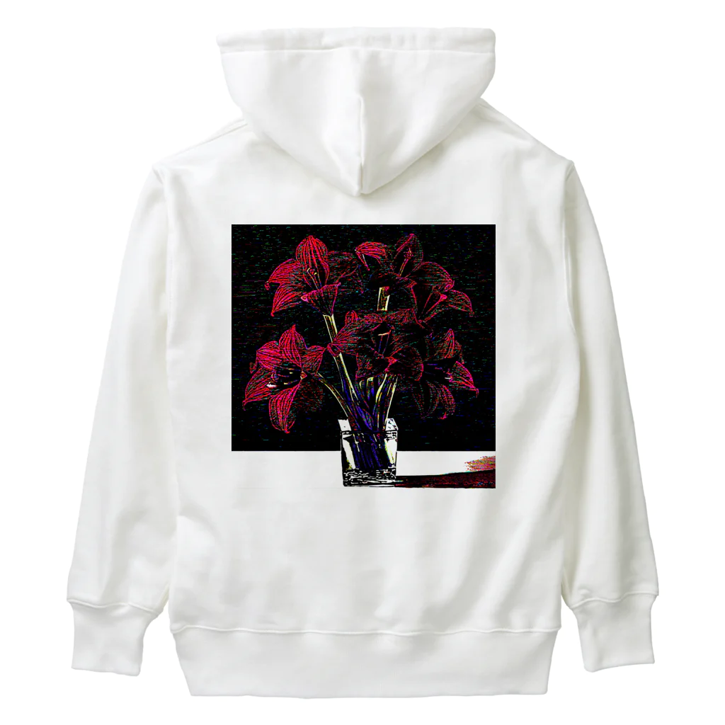 水草のサイケデリックなアマリリス Heavyweight Hoodie