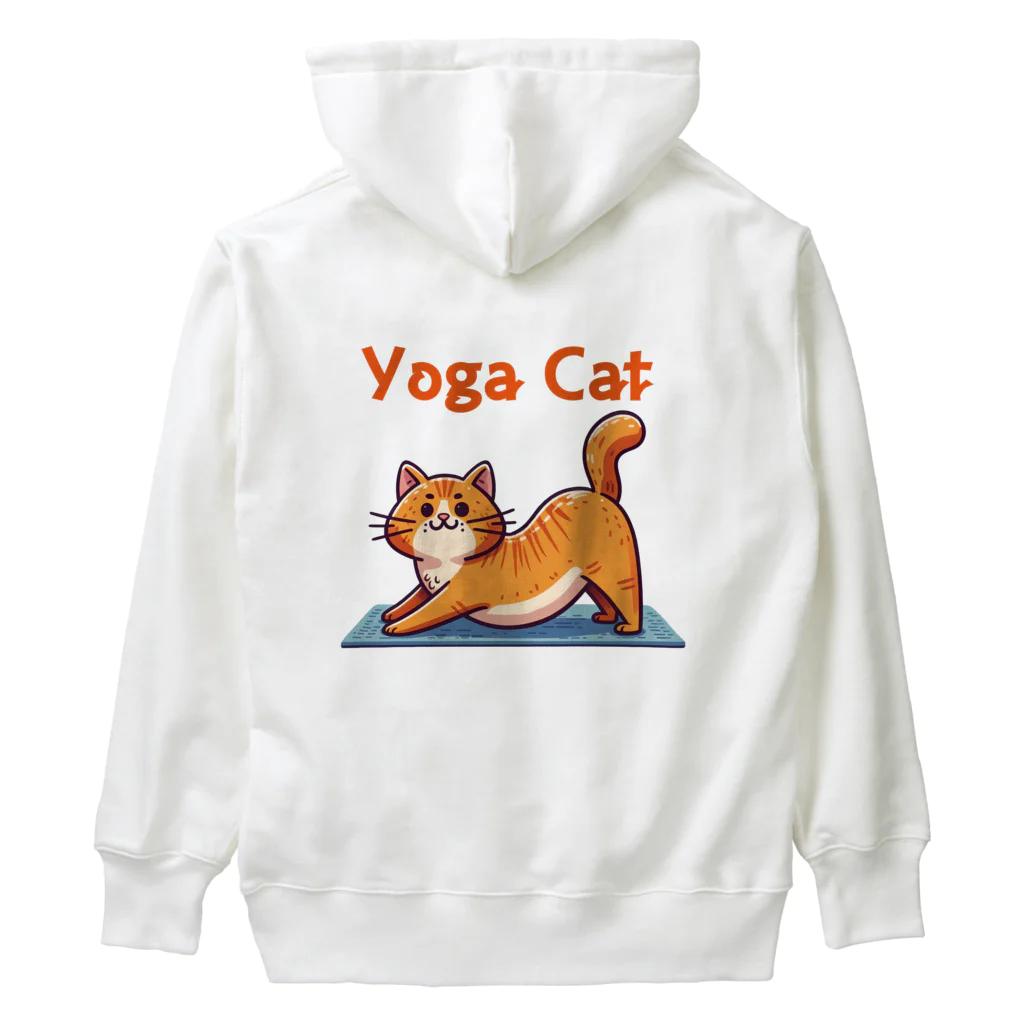 bravoadのヨガで猫のポーズ Heavyweight Hoodie