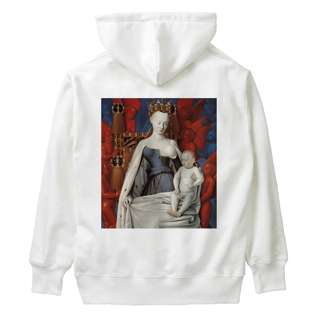 世界美術商店の聖母子と天使たち / Virgin and Child Surrounded by Angels Heavyweight Hoodie