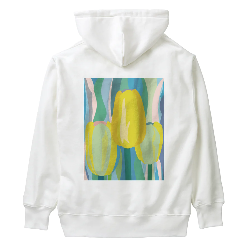 Wonder Bird Forestのチューリップ Heavyweight Hoodie