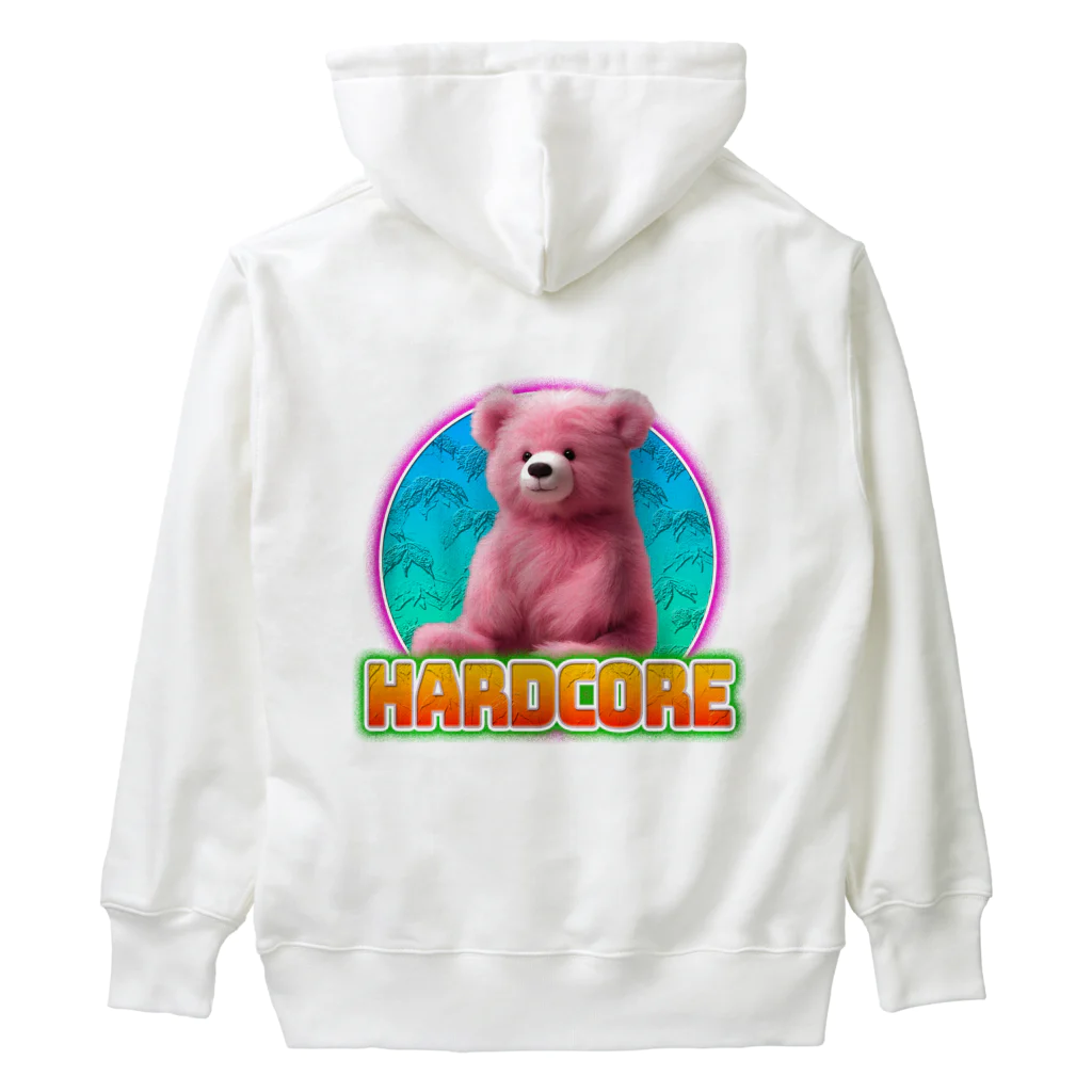 てくのちゃんのHARDCOREピンクのクマちゃん Heavyweight Hoodie