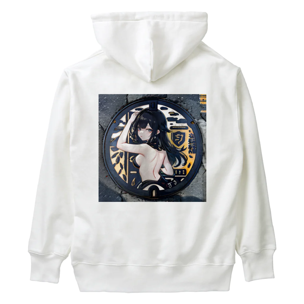 E16のマンホール美女 Heavyweight Hoodie