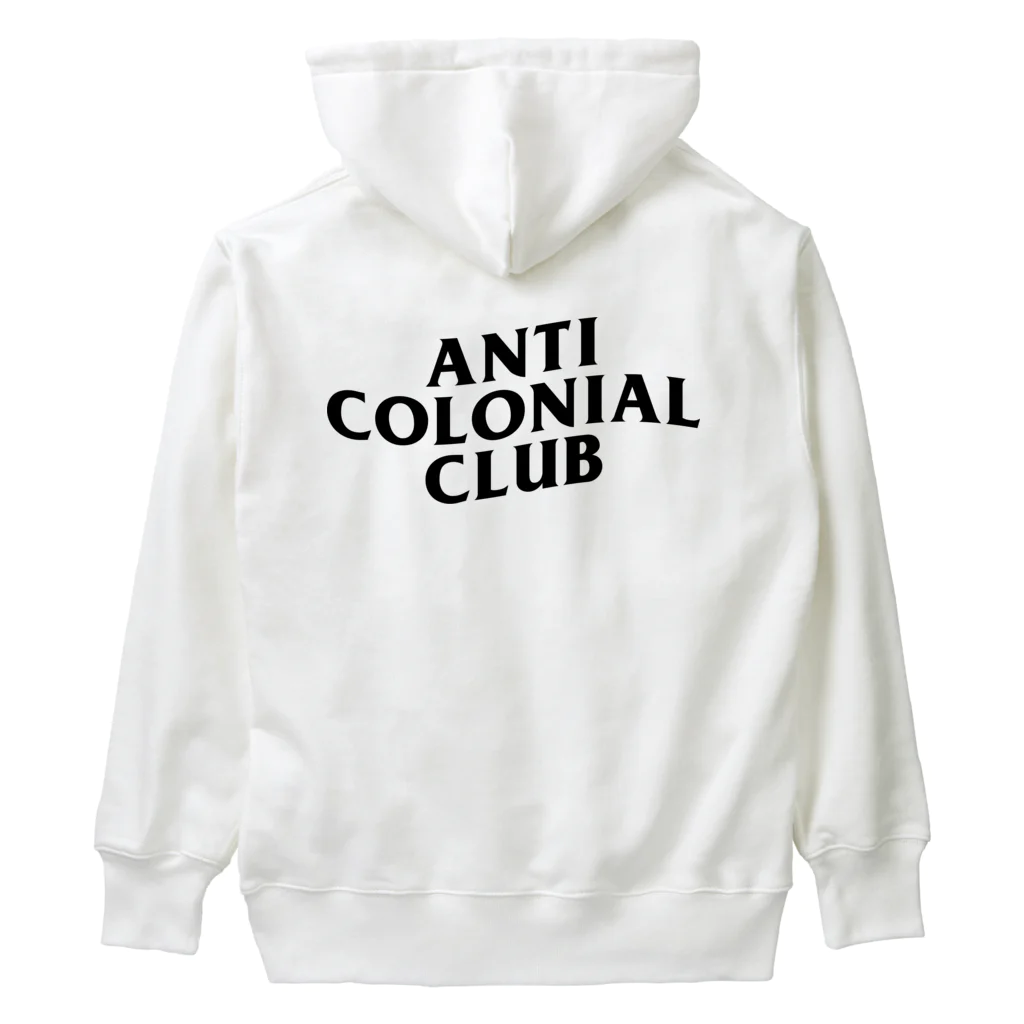 YaHabibi ShopのAnti Colonial club　パレスチナ解放のためのもの Heavyweight Hoodie