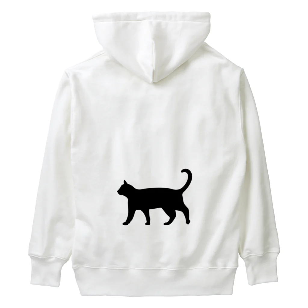 Teatime ティータイムの黒猫は見ていた　ねこ Heavyweight Hoodie