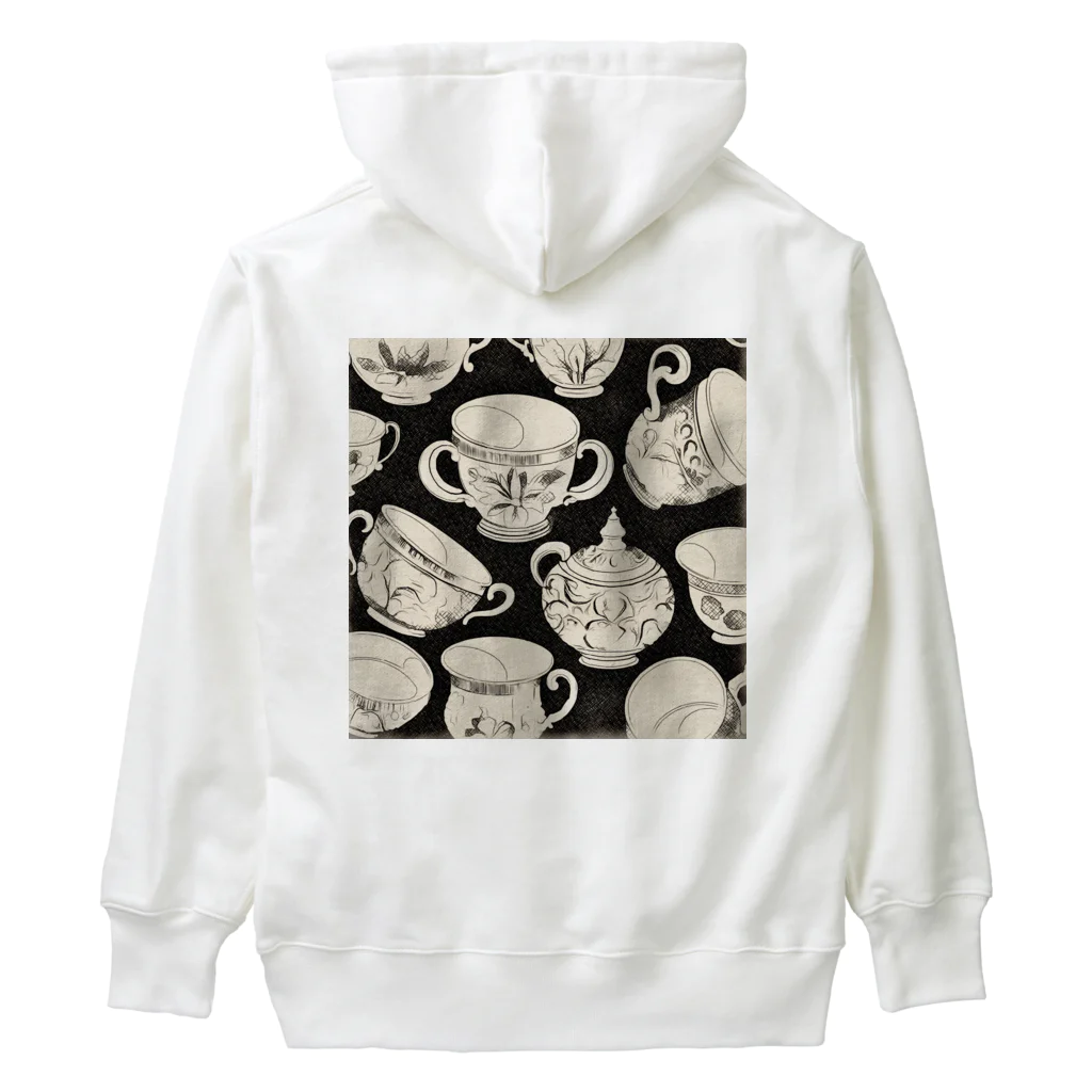 (っ◔◡◔)っ ♥ Le Petit Trésor ♥の花の詩カップ(The Flower Poetry Cup) Heavyweight Hoodie