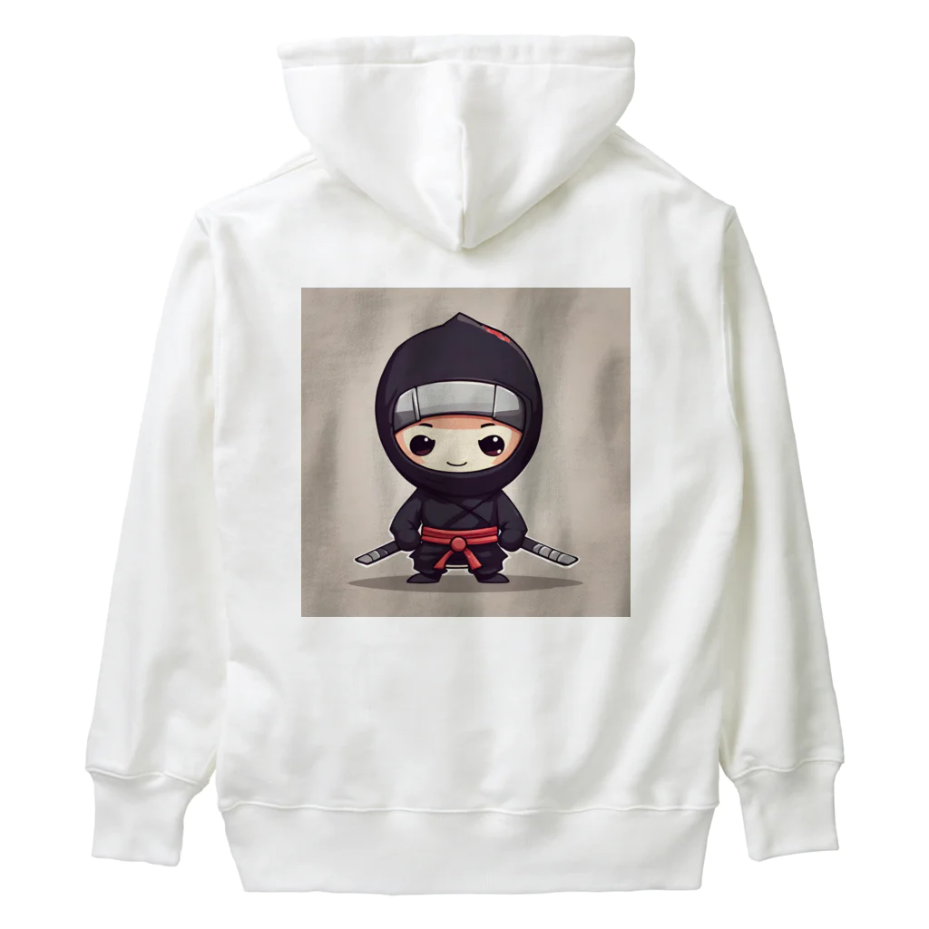 d-design-labのかわいい忍者のイラストグッズ Heavyweight Hoodie