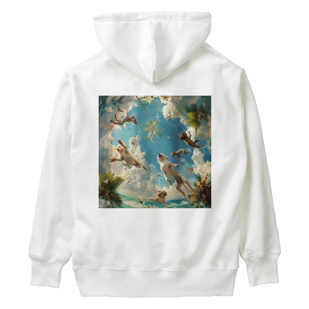 AQUAMETAVERSEのワンちゃんたちのパラダイス アメジスト 2846 Heavyweight Hoodie