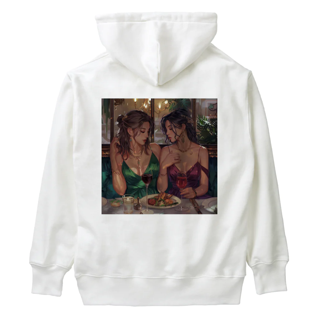 AQUAMETAVERSEの料理を満喫するセクシー美女 アメジスト 2846 Heavyweight Hoodie