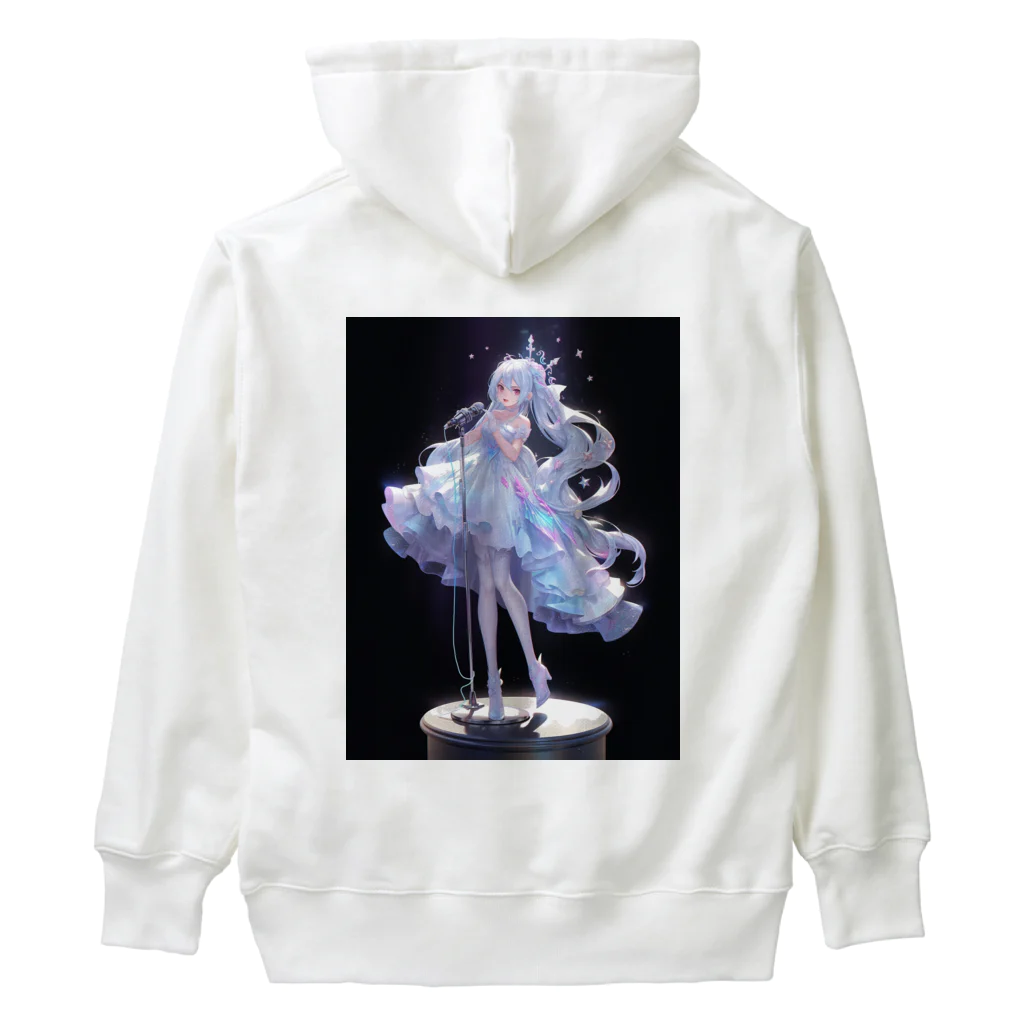 レーザーの純白のアイドル Heavyweight Hoodie