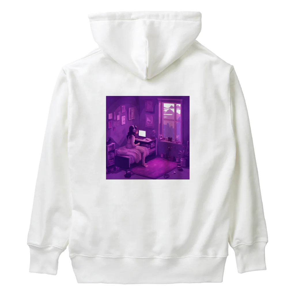 cryuのドット絵ピクセル少女 Heavyweight Hoodie