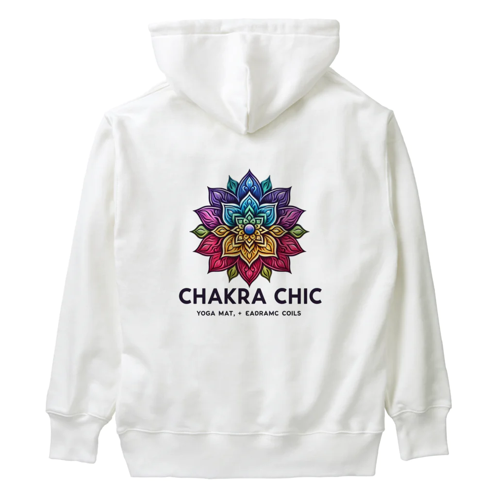 ChakraChicのChakraChic ロゴ ヘビーウェイトパーカー