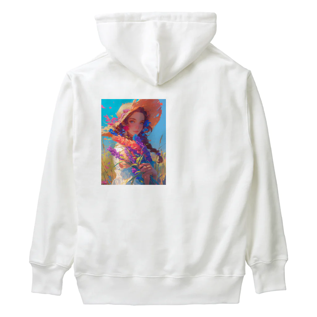 AQUAMETAVERSEのツバの広い帽子と春の花　ラフルール　1859 Heavyweight Hoodie