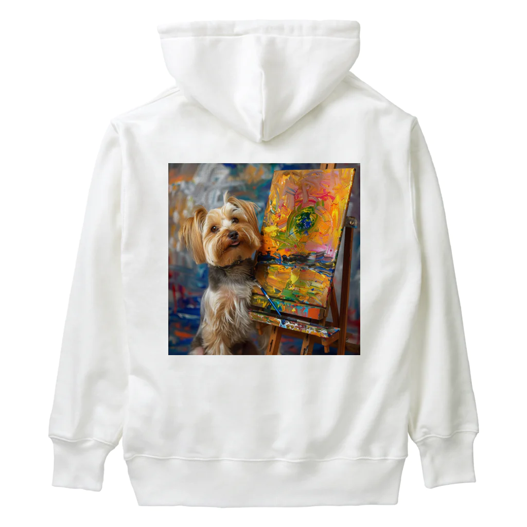 AQUAMETAVERSEの犬のぼくが画家だよ何か？ アメジスト 2046 Heavyweight Hoodie