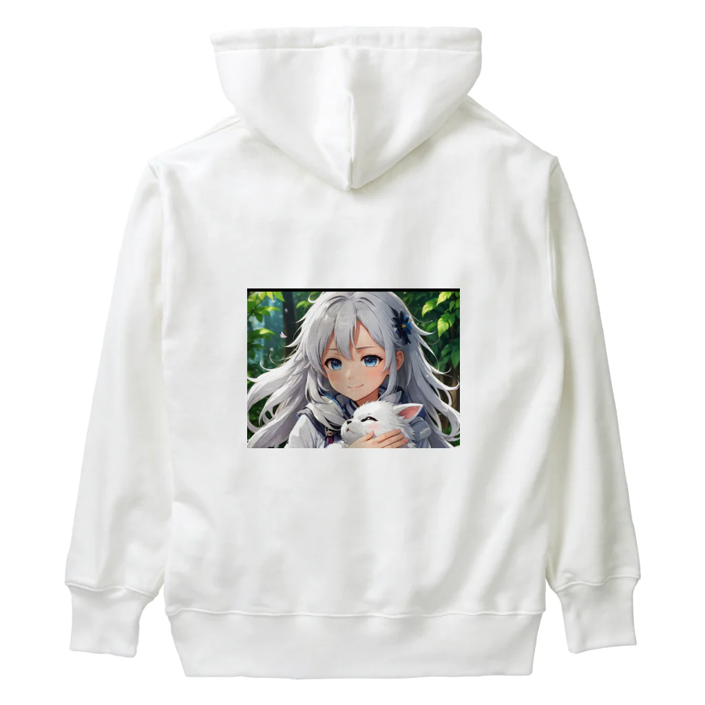 巫女スタぐらむのだっこされる神様 Heavyweight Hoodie