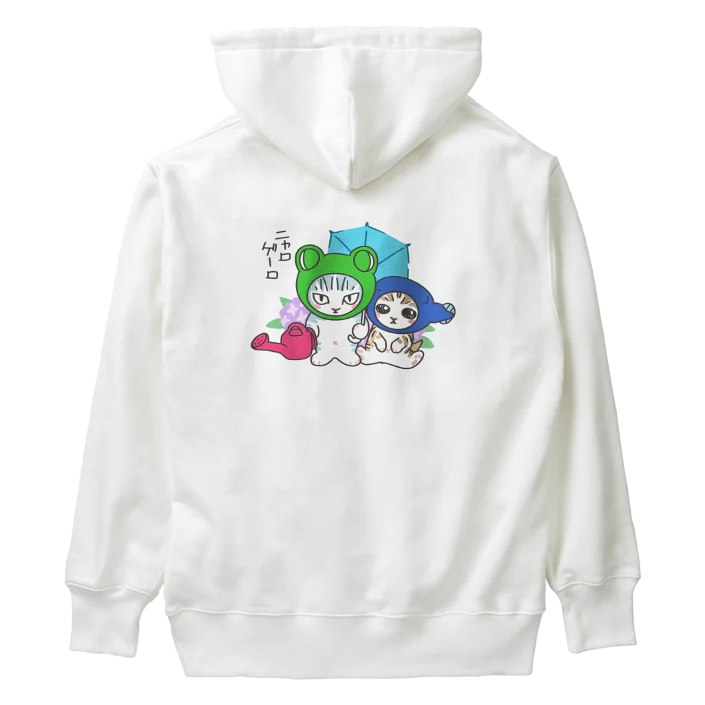 nya-mew（ニャーミュー）のニャロゲーロ(バックプリント) Heavyweight Hoodie