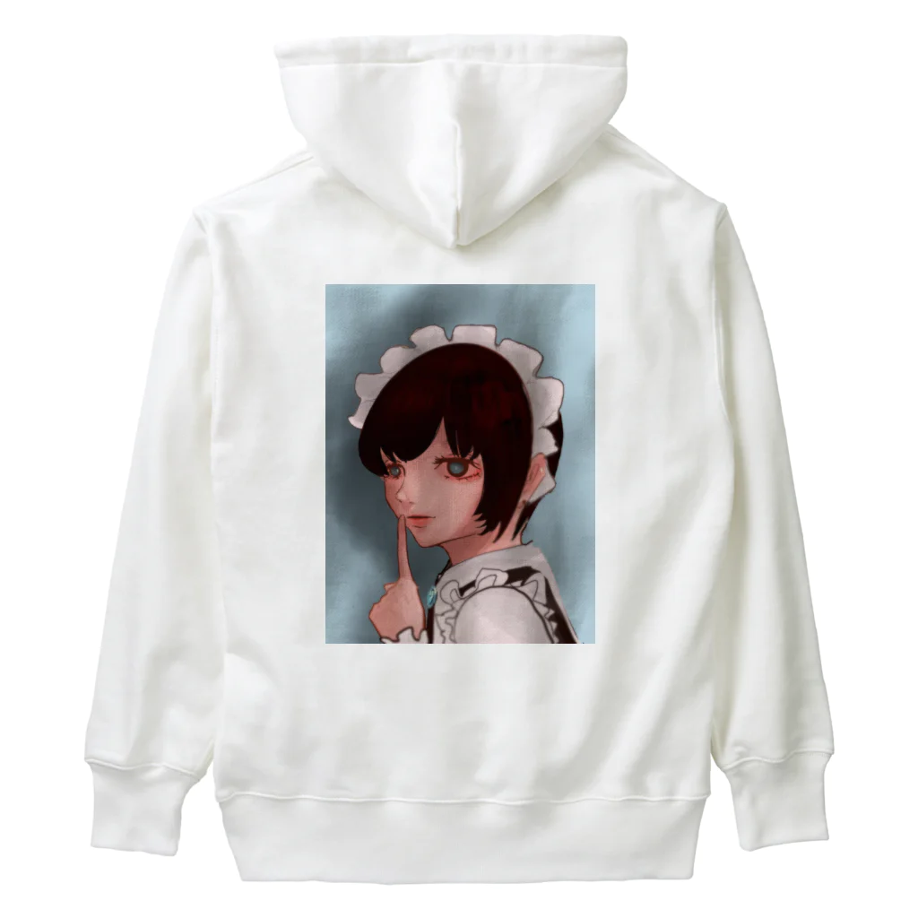 ザイオン　zionの病みかわメイド女の子シリーズ青 Heavyweight Hoodie