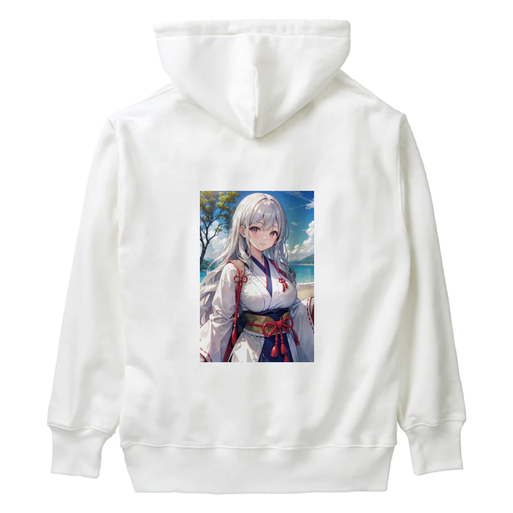 巫女スタぐらむの母性溢れる巫女 Heavyweight Hoodie