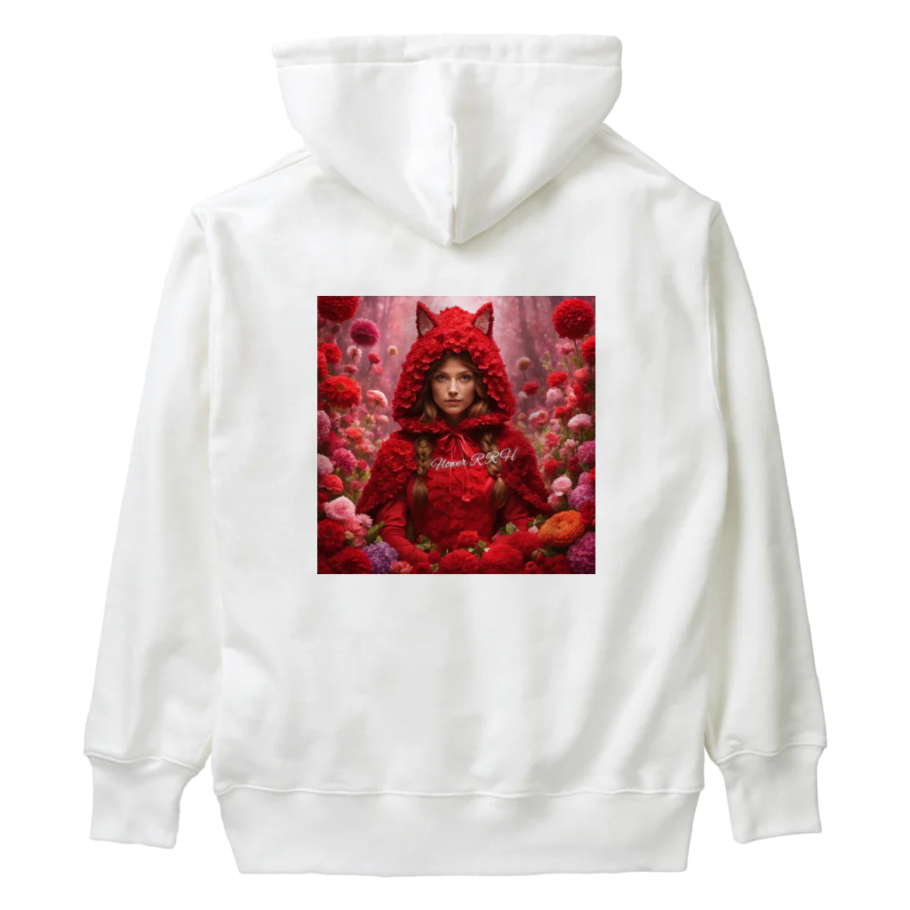 お花屋SUNのFlower R R H（フラワー・レッド ライディング フード） Heavyweight Hoodie