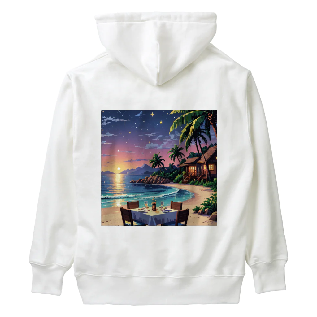 Paradise ExploreのMoonlit Palm Haven Heavyweight Hoodie