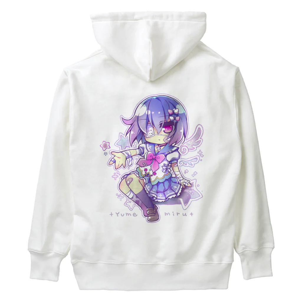 月蝕ざっか店＠SUZURIの<dolls>ユメミル （For Backprint） Heavyweight Hoodie