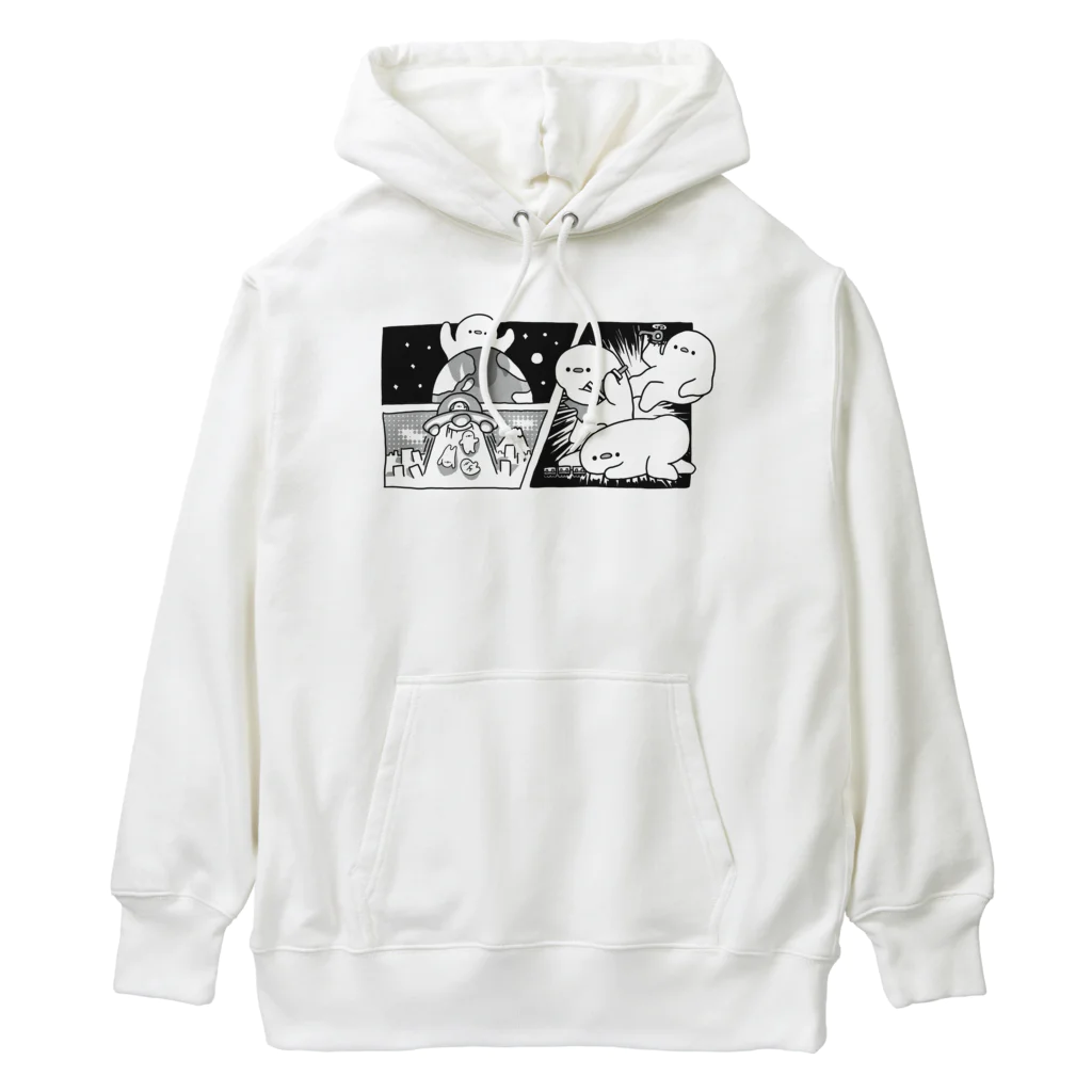 ぷにおもちSHOPの宇宙ひよこ大侵略 Heavyweight Hoodie