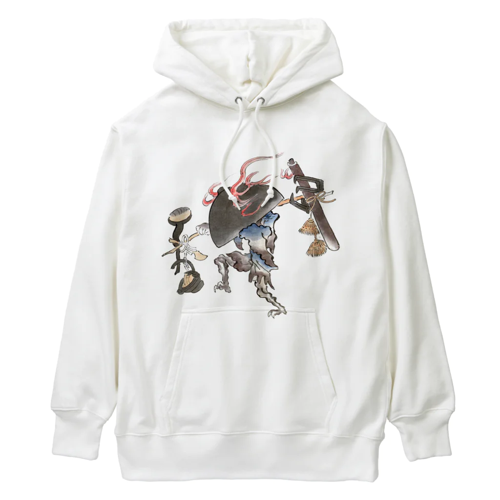 和もの雑貨 玉兎の百鬼夜行絵巻 鍋坊主【絵巻物・妖怪・かわいい】 Heavyweight Hoodie