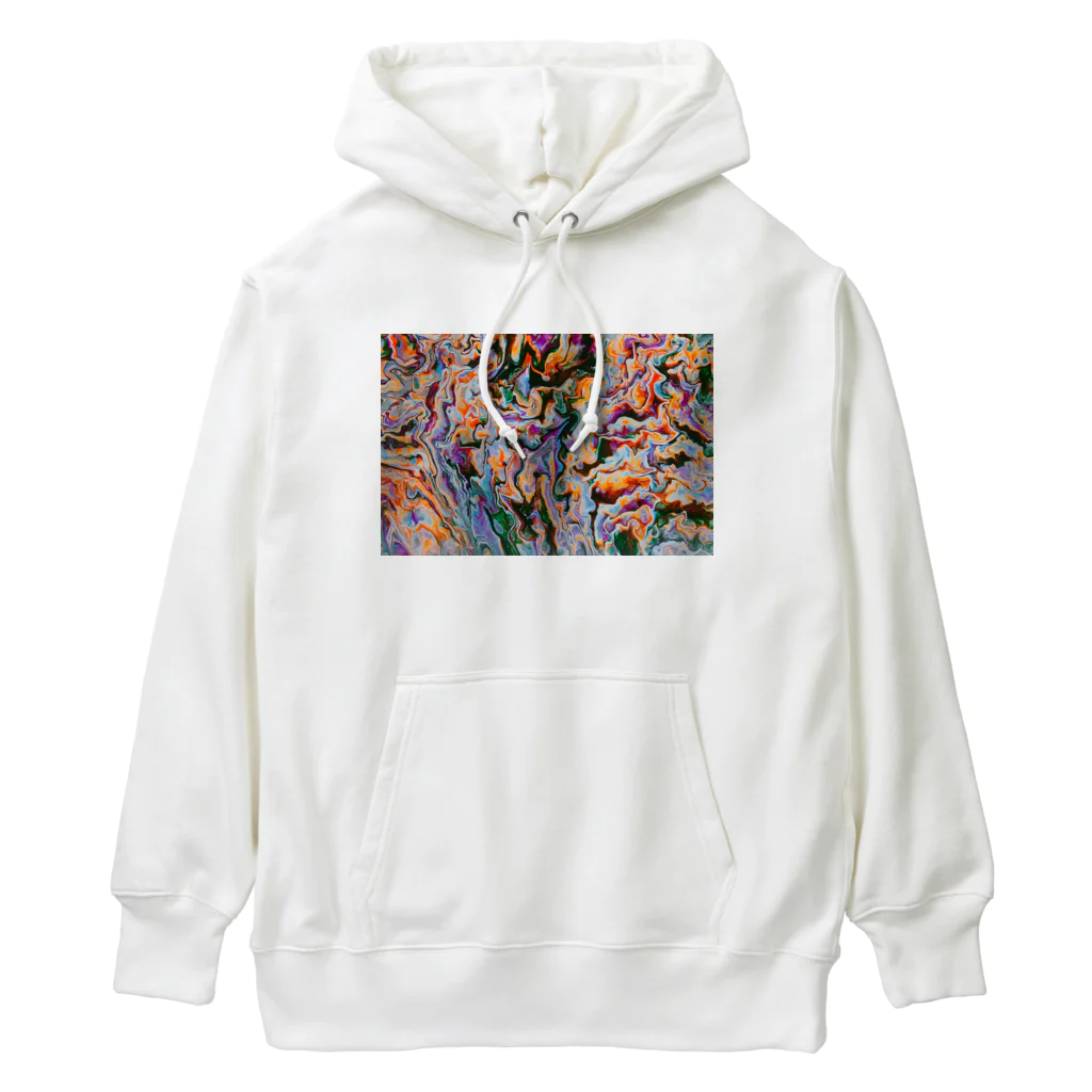 luontoiroのカラフル　マーブル Heavyweight Hoodie